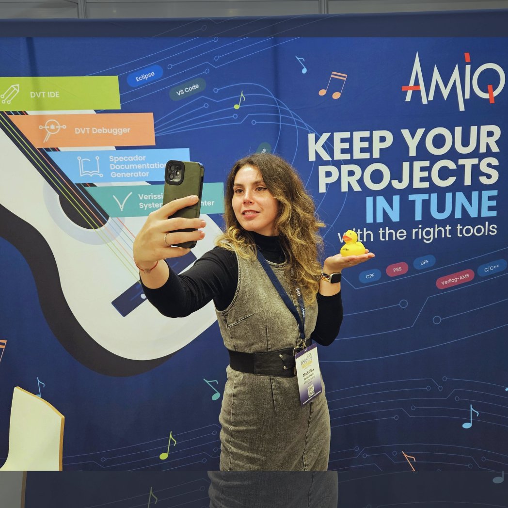 amiq_consulting's tweet photo. 🦆Working at AMIQ sometimes means going around #Europe, #America, or even #Asia to hardware design conferences. It helps us stay connected to the industry with all its innovations, its methodologies, its people, and even its rubber ducks. 🐣 https://t.co/ilO0GQpK7D