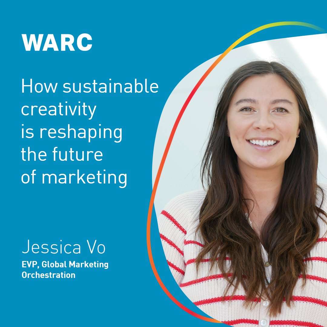 Our Global EVP, Marketing Orchestration, Jessica Vo shares valuable insights on how brands can take practical steps toward a more sustainable future in creative production. 

Thank you to WARC for publishing this important piece.

warc.com/content/paywal…?