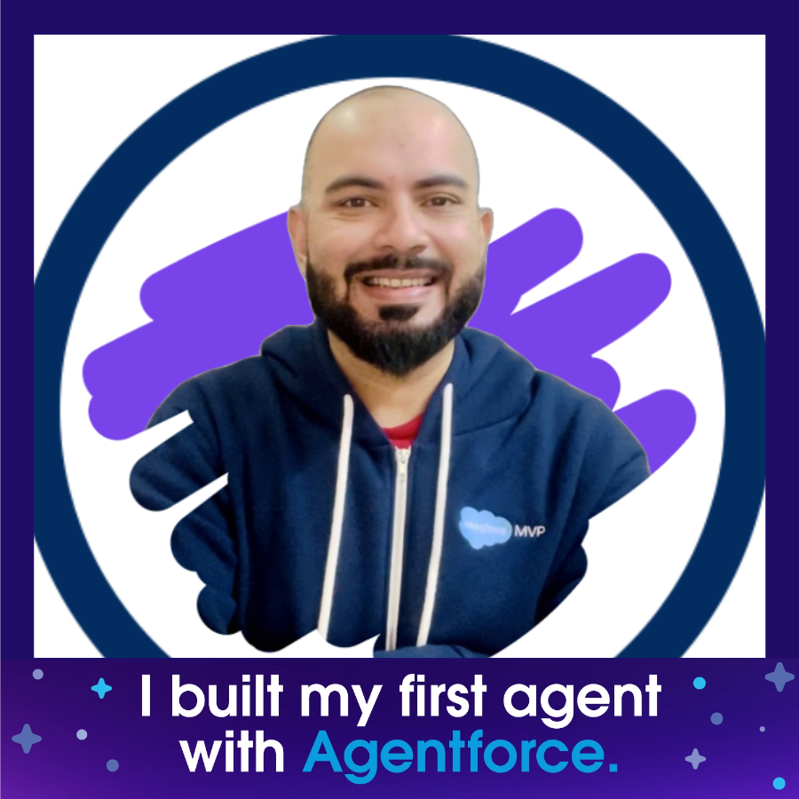 Kapil Batra (@iamkapilbatra) on Twitter photo I built my first agent with Agentforce ๐
Complete the <a href="/salesforce/">Salesforce</a> #BuiltWithAgentforce Quest to build yours today and celebrate your new skills with a custom photo. ๐ค
Start learning: sforce.co/agentforcequest
#SFgiveaway I built my first agent with Agentforce ๐
Complete the <a href="/salesforce/">Salesforce</a> #BuiltWithAgentforce Quest to build yours today and celebrate your new skills with a custom photo. ๐ค
Start learning: sforce.co/agentforcequest
#SFgiveaway