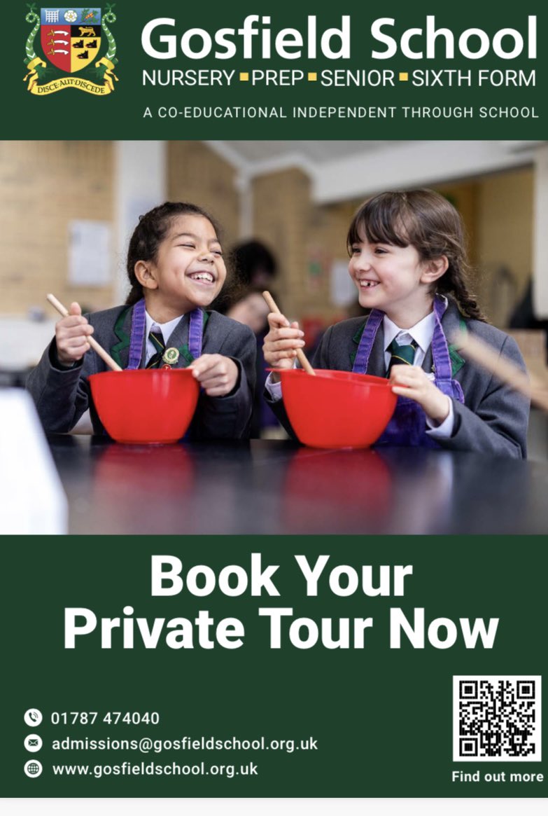 Looking at Prep Schools in Essex? 
 
Visit our website gosfieldschool.org.uk to find out what Gosfield School can offer your child. 

From small class sizes to specialist subject teachers we can ensure we know every child and nurture them to their full potential.