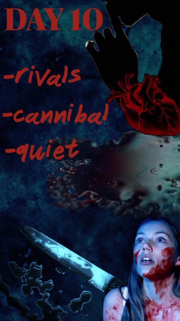 hellcheerweek's tweet photo. Today is Day 10 of the 13 Days of Hellcheer!

Today's prompts are:

-RIVALS
-CANNIBALS
-QUIET

Please use the #hellcheerweek2024 tag and make sure to mention us @hellcheerweek so we can share your work. https://t.co/7LoGLVoXtH