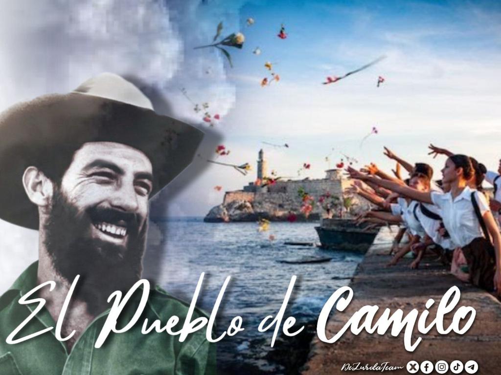 🎶...te canto porque estás vivo Camilo y no porque hayas muerto...🎶 
 
¡Estás vivo Camilo en cada cubano digno, que ni en la pelota se equivoca de que lado hay que estar! 

Para tí nuestra flor 🌼 
 <a href="/cubacooperaven/">Brigada Médica Cubana en Venezuela</a>
#ElPuebloDeCamilo