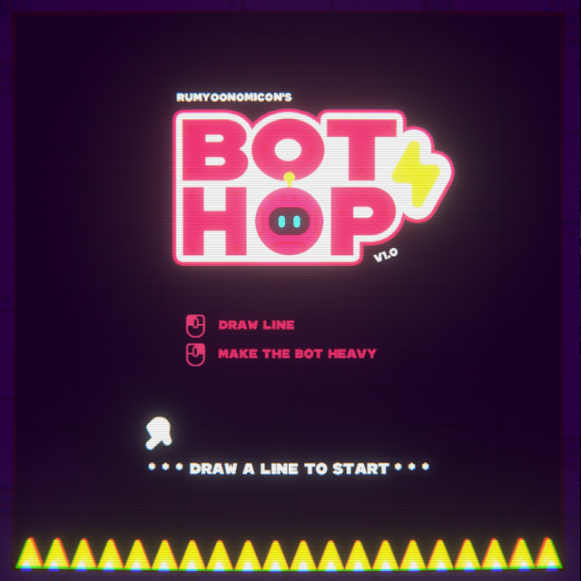 rumyoonomicon's tweet photo. Mechanics inspired by One More Bounce, Bot Hop has you drawing lines to guide a bouncy bot as it ricochets around the screen, dodging hazards and collecting BOLTS! ⚡⚡

Game link: https://t.co/oG9hGyCZsY

#madewithunity #gamedev #indiedev #indiegame #gamedevelopment https://t.co/vczckD4bBa