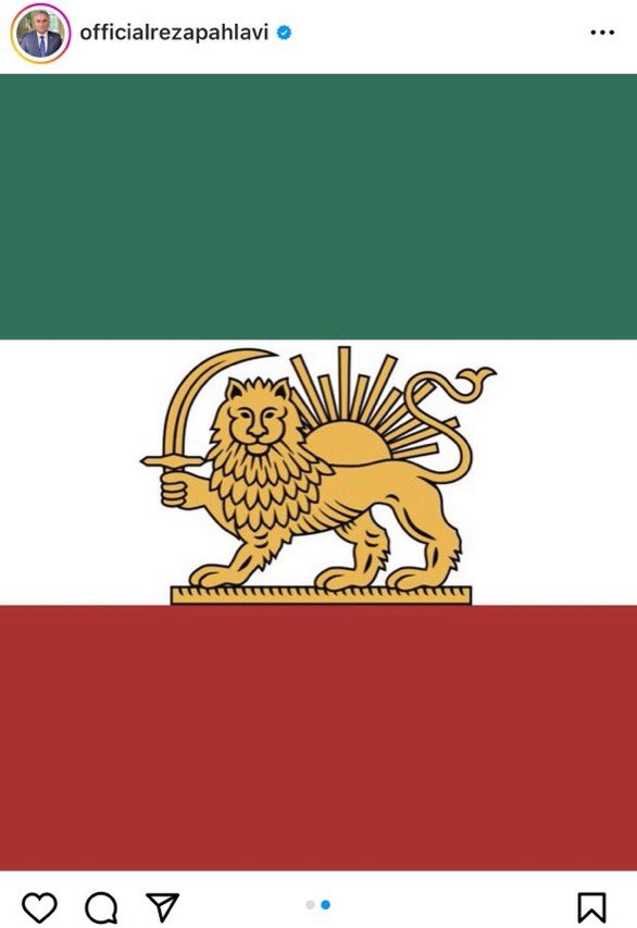 MehrdadShahii's tweet photo. #پرچم_شیر_و_خورشید
#فرزندان_پرچم
در سرزمین شاهان شاه هرگز
نمی میرد
#kingRezaPahlavi
#CyrusDay
#CyrusAccords https://t.co/NDzHs7q7po