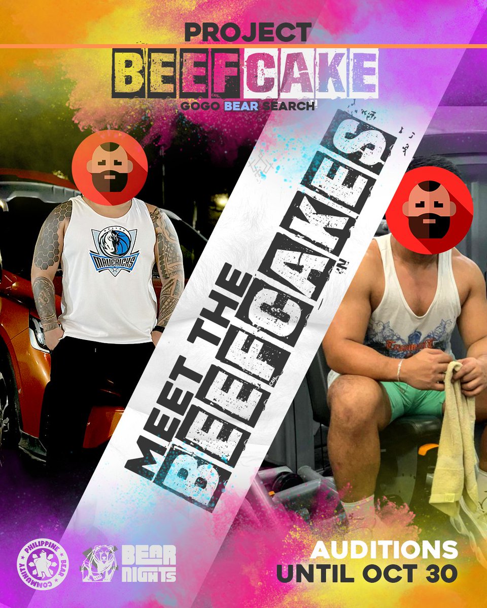 phbearcommunity's tweet photo. Meet two of our #BEEFCAKEph candidates.
Two more days before audition ends!
Join our first batch! ✨🐻
Get exposures locally and internationally!
----------
Deadline: Oct 30, 2024
To audition, click here: https://t.co/1IFwXGM6nJ https://t.co/4kfLvFiWJm