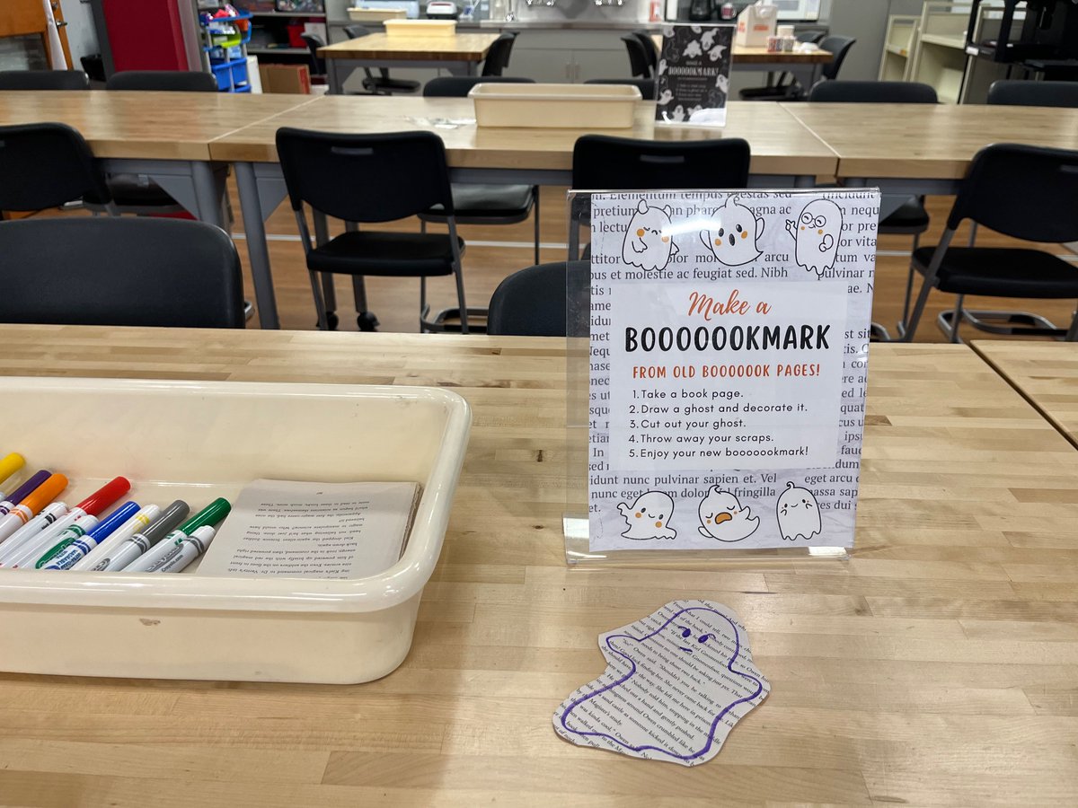 FJHLibrary (@fjhlibrary) on Twitter photo It’s spooky season in the <a href="/FJHChargers/">Fishers Junior High</a> library! We’re celebrating with spooky stories, giant coloring pages, and DIY Booookmarks! Stop in for a chilling time! It’s spooky season in the <a href="/FJHChargers/">Fishers Junior High</a> library! We’re celebrating with spooky stories, giant coloring pages, and DIY Booookmarks! Stop in for a chilling time!