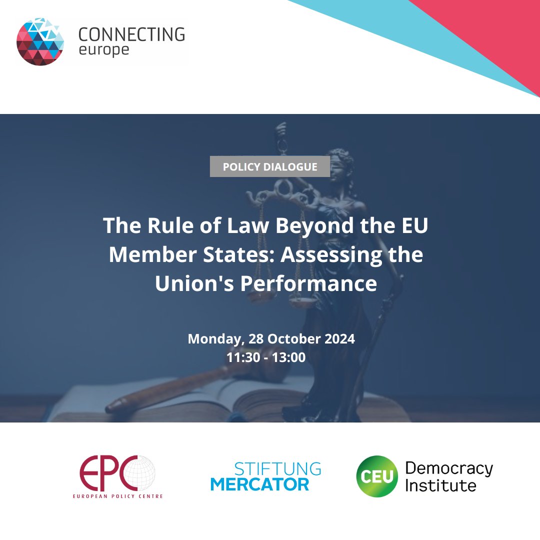 Connecting Europe (@cnctingeurope) on Twitter photo 📢Event Recap | The launch of the 'Shadow Rule of Law Report'
This hybrid event, co-organised by <a href="/CnctingEurope/">Connecting Europe</a> & the Rule of Law Clinic of the <a href="/CEUDemInst/">CEU Democracy Institute</a>, will presented the findings of the report & discussed #RuleOfLaw challenges facing the #EU.
🎥epc.eu/en/events/Laun… 📢Event Recap | The launch of the 'Shadow Rule of Law Report'
This hybrid event, co-organised by <a href="/CnctingEurope/">Connecting Europe</a> & the Rule of Law Clinic of the <a href="/CEUDemInst/">CEU Democracy Institute</a>, will presented the findings of the report & discussed #RuleOfLaw challenges facing the #EU.
🎥epc.eu/en/events/Laun…