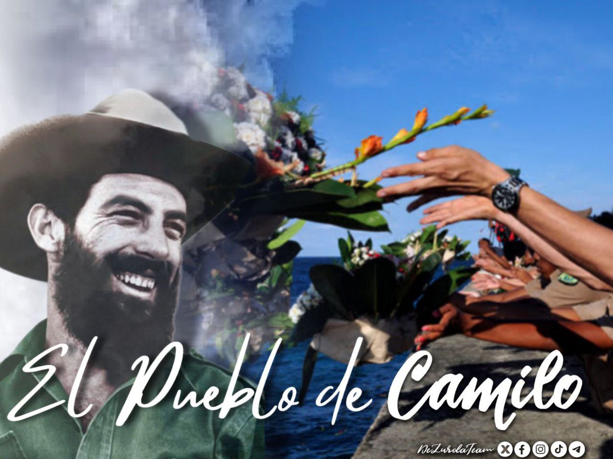 🎶...te canto porque estás vivo Camilo y no porque hayas muerto...🎶 
 
¡Estás vivo Camilo en cada cubano digno, que ni en la pelota se equivoca de que lado hay que estar! 
 
Para tí nuestra flor 🌼 
 <a href="/cubacooperaven/">Brigada Médica Cubana en Venezuela</a>
#ElPuebloDeCamilo