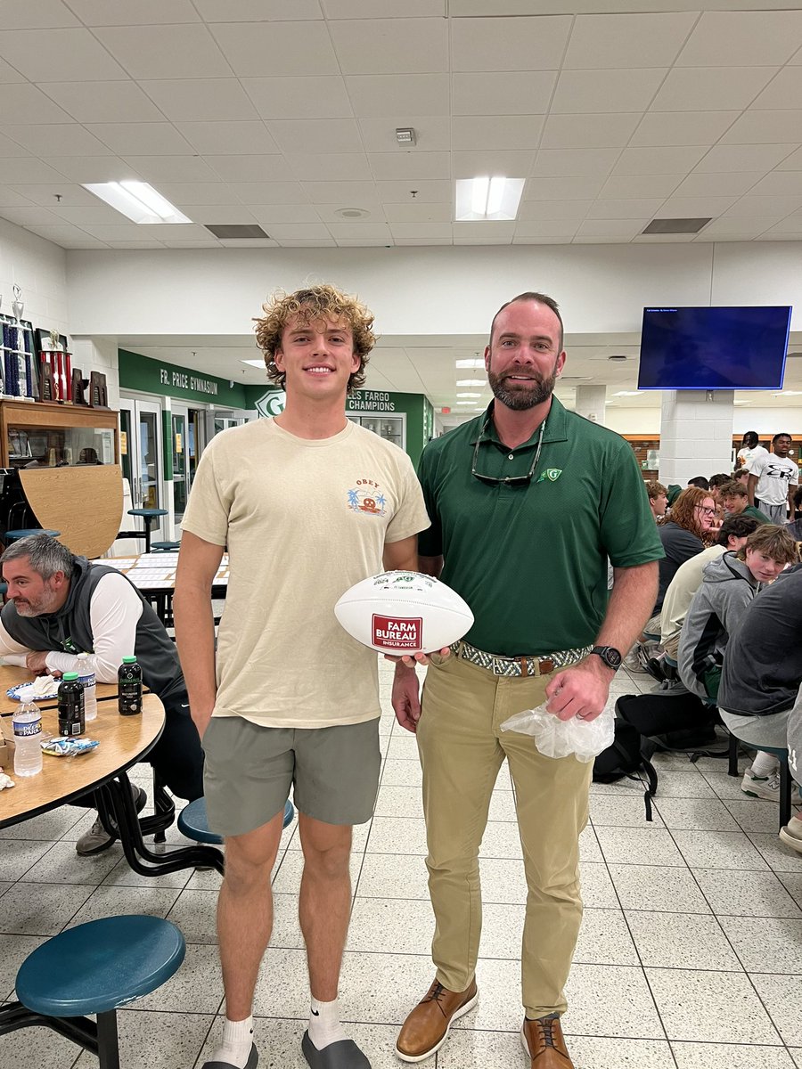Congratulations to <a href="/samdodd37/">Sam Dodd</a> on being named week 10’s Farm Bureau Insurance Player of the Week!!!