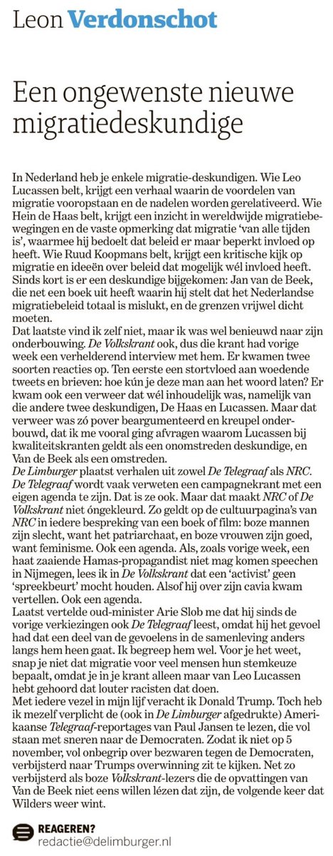 Borisham's tweet photo. Wat @LeonVerdonschot over #migratie zegt: https://t.co/Hjj7tc0H2E