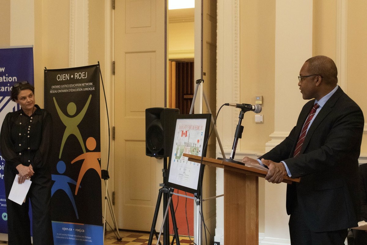 Sarah Pole is the 18th recipient of OJEN’s Chief Justices’ Award. For over 20 years, in various leadership capacities, she has demonstrated a deep commitment to social justice and support for youth. Ontario’s three Chief Justices presented Sarah with the award on October 21st.
