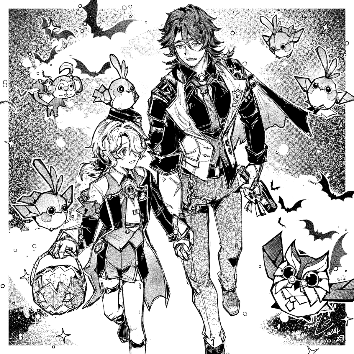RACHIC7's tweet photo. #崩坏星穹铁道 #ギャラガー  #ミーシャ #Misha #米沙 #Gallagher #HonkaiStarRail #honkaistarrail #星穹鐵道 #加拉赫 #ギャラガー #スターレイル 
もうすぐハロウィンだ，友達に会いに来てね！ https://t.co/uwM1m7UBhX