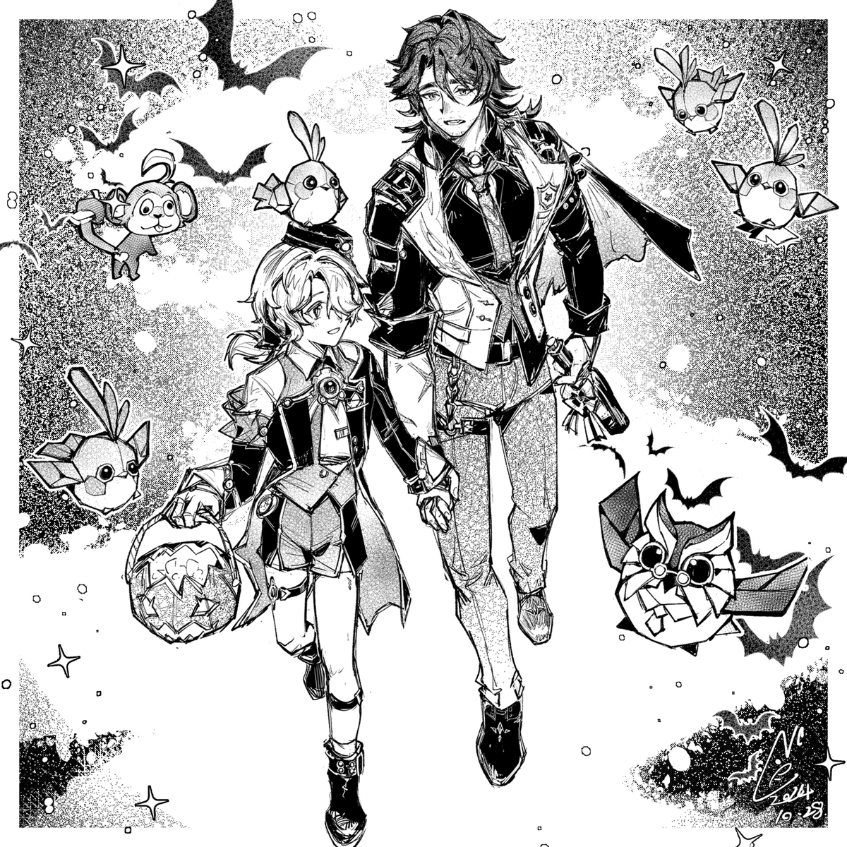 RACHIC7's tweet photo. #崩坏星穹铁道 #ギャラガー  #ミーシャ #Misha #米沙 #Gallagher #HonkaiStarRail #honkaistarrail #星穹鐵道 #加拉赫 #ギャラガー #スターレイル 
もうすぐハロウィンだ，友達に会いに来てね！ https://t.co/uwM1m7UBhX