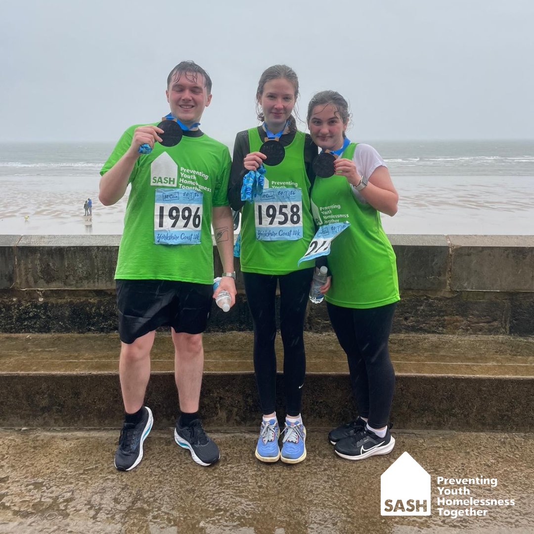 The Yorkshire Coast 10K. 🏆💚

Just over a week ago was the Yorkshire Coast 10k in Scarborough. Despite the wet and windy weather, a handful of amazing people ran it for SASH.

Huge thank you to everyone who ran and raised money for us. 💚

See more pictures from the event here -