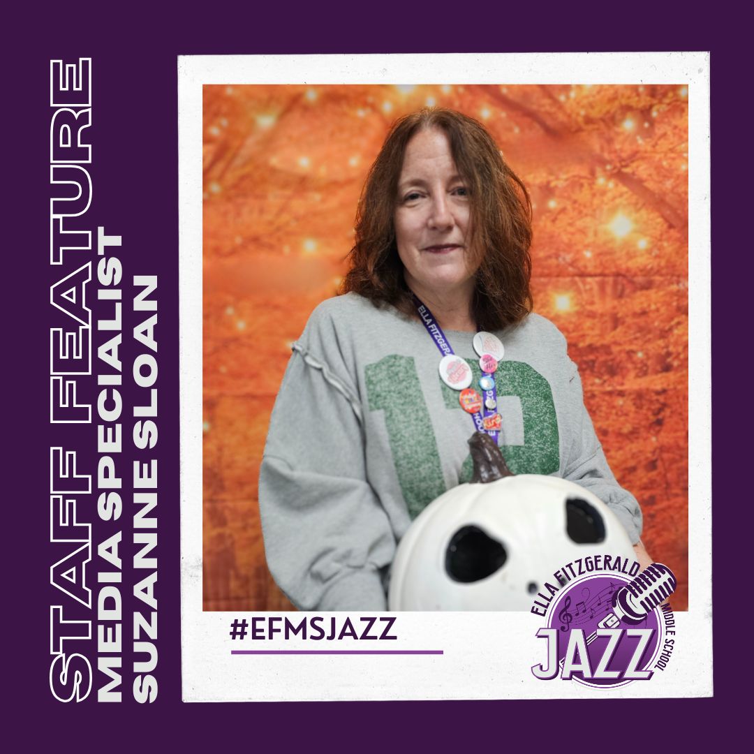 FMSNNPS's tweet image. 🌟 Join us in celebrating Suzanne Sloan, the remarkable Media Specialist at Ella Fitzgerald Middle School, as Employee of the Week! 🌟  🎉👏 

#EmployeeOfTheWeek #Inspiration #EFMSJAZZ #CommunitySpirit