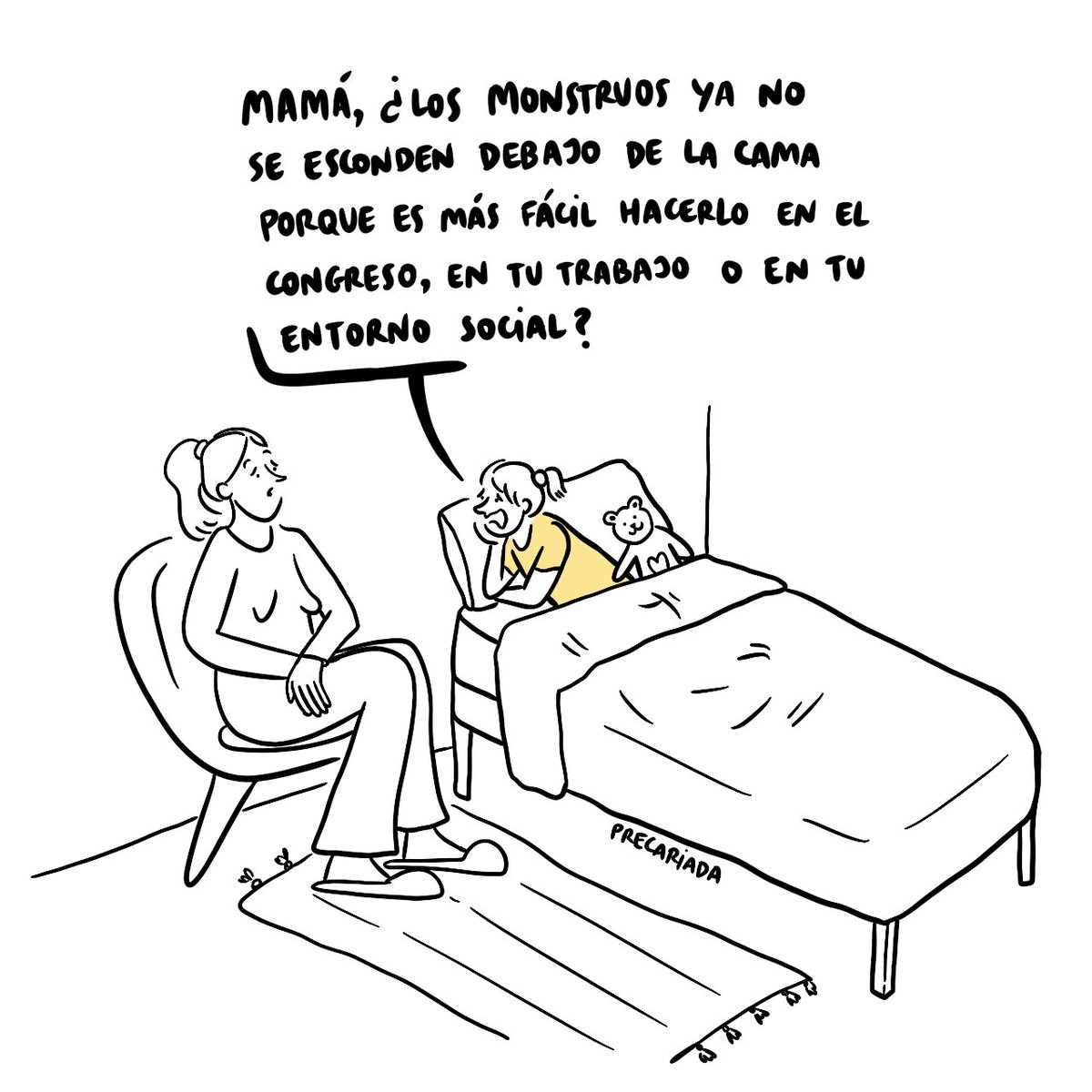 Los monstruos ya no se esconden debajo de la cama.