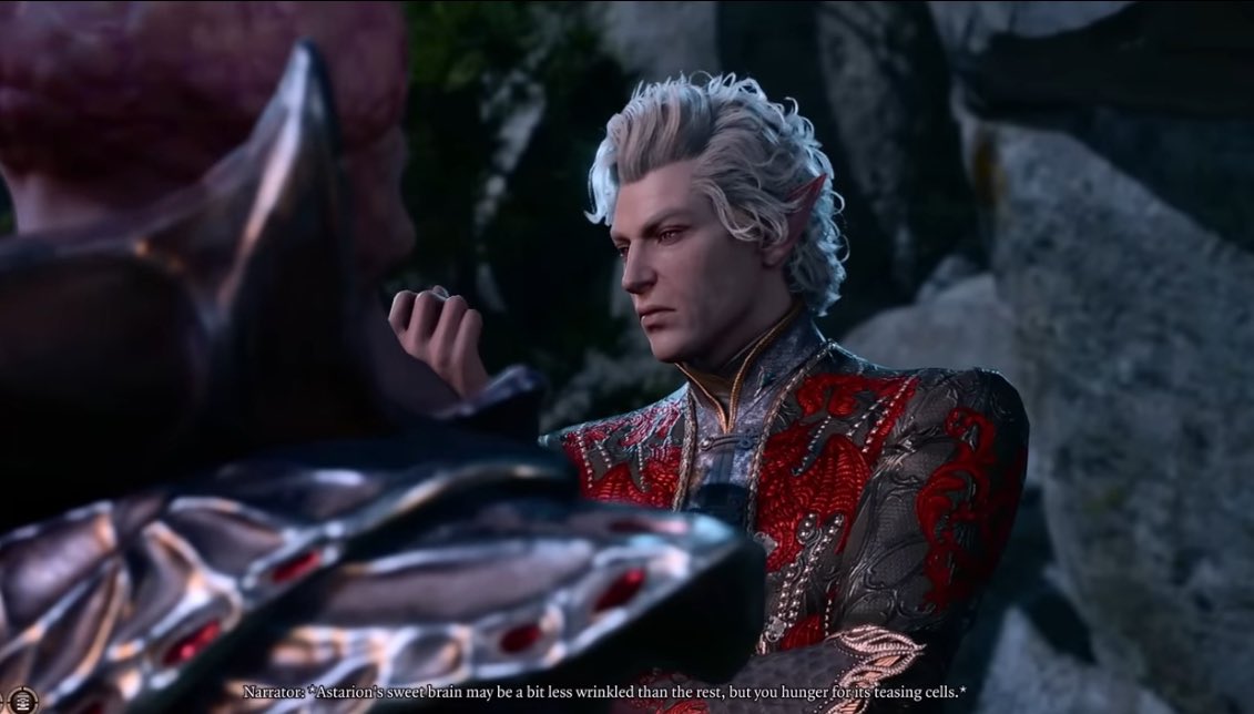 the narrator really said This bitch is DUMB AS HELL <3