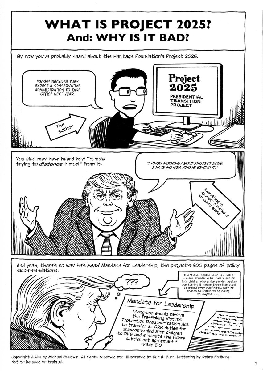 I forgot to post this with a hashtag (even after being reminded), so:

I wrote a new comic on #Project2025 ! Link in comments.