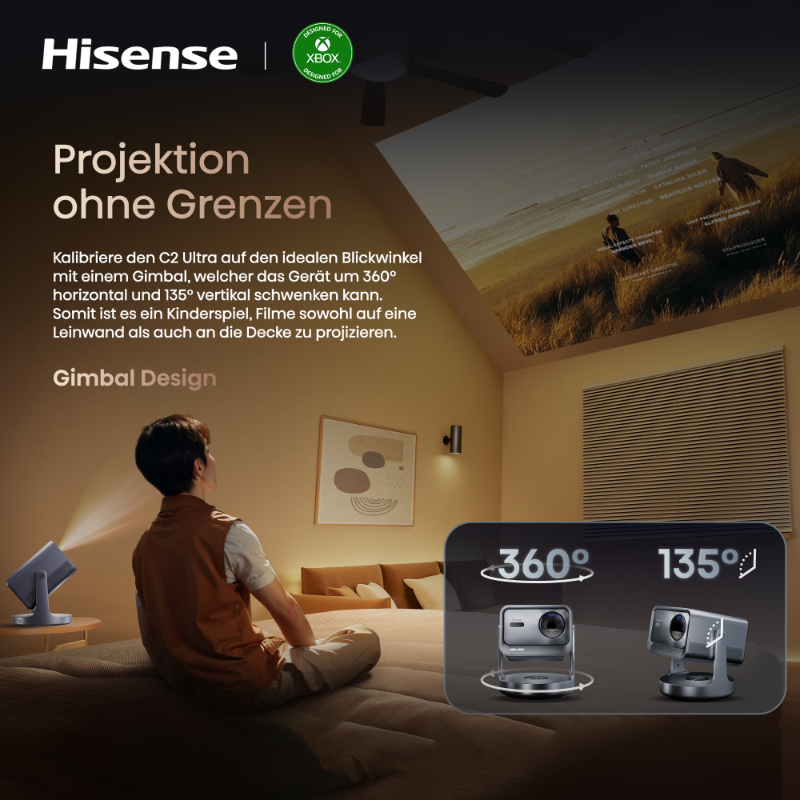 Richte deinen Projektor ganz nach deinen Vorstellungen ein – mit 360 Grad horizontaler und 135 Grad vertikaler Anpassung. 🔄
Bestimme ab jetzt selbst, wie und wo du dein Kinoerlebnis gestalten möchtest! 🎬

#hisense #C2Ultra #BeBoundless #technology #qualität #premium #hochwertig