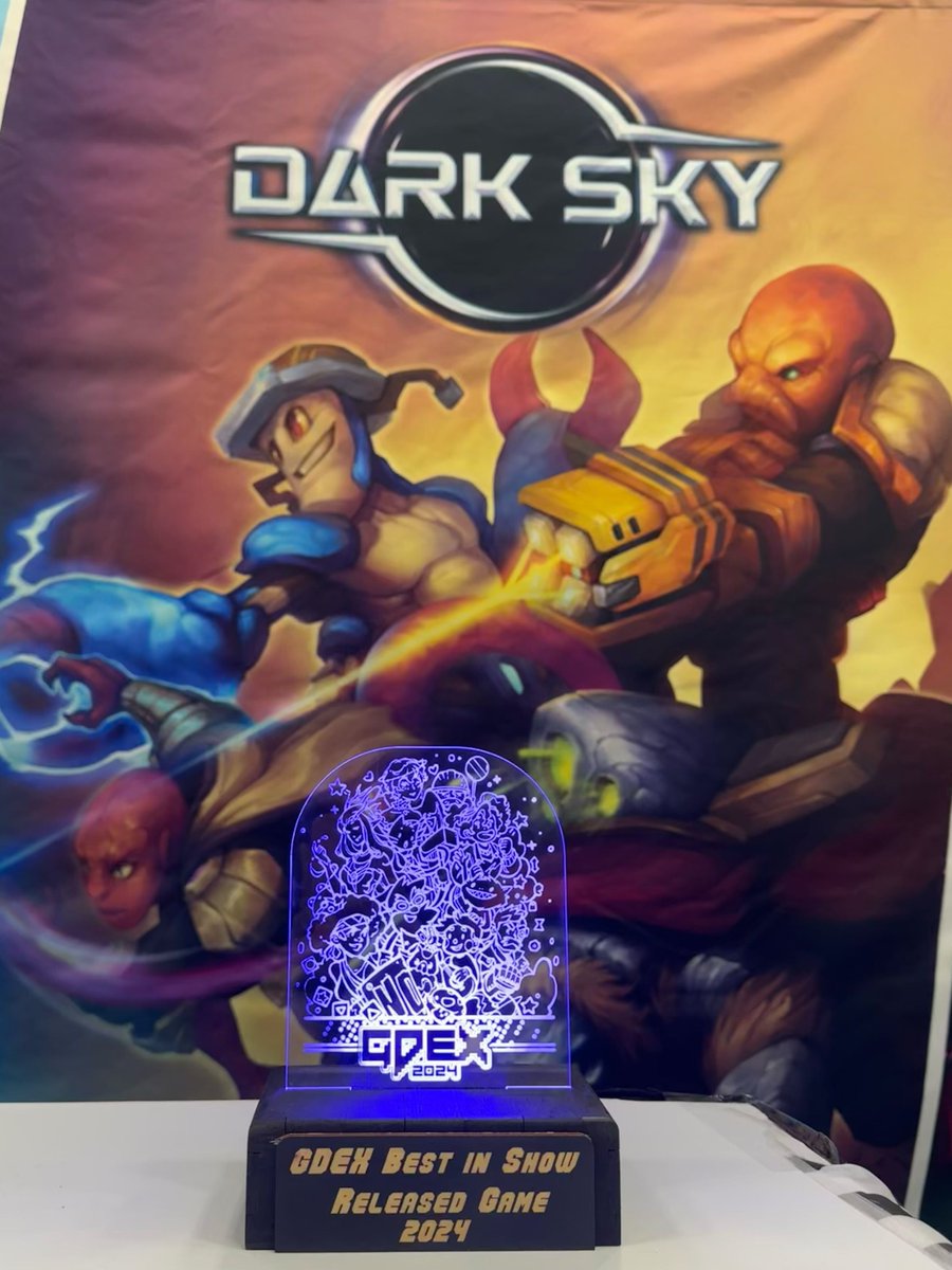 darksky_play's tweet image. We are thrilled to share that Dark Sky has taken home the Best in Show Released Game award at @TheGDEX 2024! ❤️