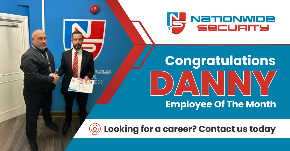 𝗖𝗼𝗻𝗴𝗿𝗮𝘁𝘂𝗹𝗮𝘁𝗶𝗼𝗻𝘀 𝘁𝗼 𝗢𝘂𝗿 𝗘𝗺𝗽𝗹𝗼𝘆𝗲𝗲 𝗼𝗳 𝘁𝗵𝗲 𝗠𝗼𝗻𝘁𝗵: 𝗗𝗮𝗻𝗻𝘆!

A big thank you to Danny, one of our dedicated CCTV operatives, for his exceptional work in handling a recurring security issue at one of our client sites.

#EmployeeOfTheMonth