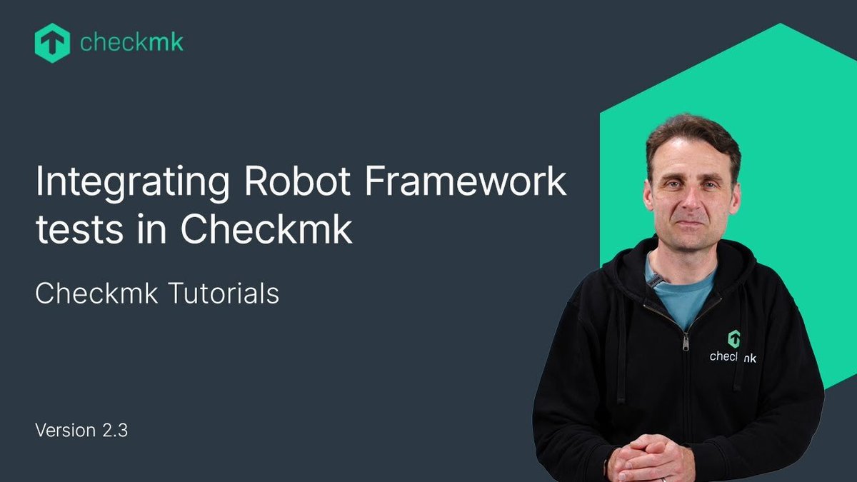 checkmk's tweet image. 🎥 Curious about integrating Robot Framework tests into #Checkmk? 

Our YouTube tutorial covers how to use #Robotmk for seamless #SyntheticMonitoring, including a breakdown of different check types. 

Watch it here 👉 checkmk.io/48tlBZt
