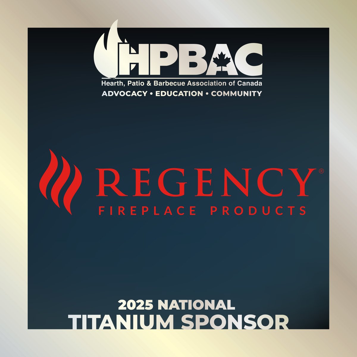 We’re thrilled to announce <a href="/regencyfire/">Regency Fireplaces</a> as HPBAC’s 2025 Titanium Sponsor! Their dedication and support are driving our industry forward, helping us strengthen and grow our community. Thank you, Regency, for standing with us! #HPBAC2025 #RegencyFireplaceProducts #SponsorLove