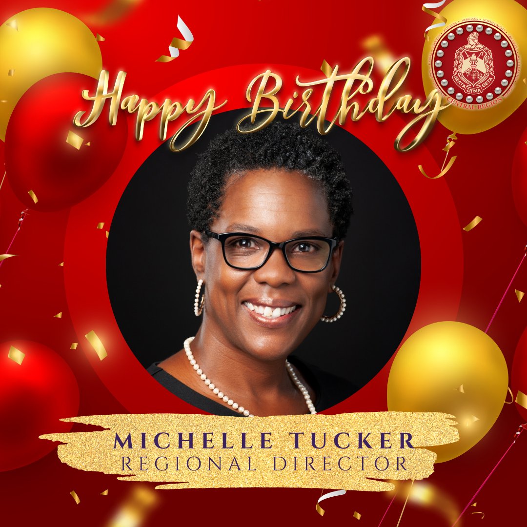 C3regionDST's tweet photo. Happy Birthday to the Central Region's very own, Soror Michelle Tucker! We are grateful for your leadership and wish you an amazing day. 🎂

#WeAreCentral #ForCentral https://t.co/e5RtVLxhOj