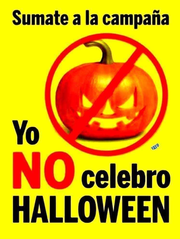 #URGENTE Llamo a TODA VENEZUELA a sumarnos a la Campaña contra el Halloween.

Esto no le hace Bien a nuestros hijos ni a nuestra tierra.
AQUÍ ADORAMOS A DIOS!
Repost
#YoNoCelebroHallowen 
☝️☝️☝️☝️☝️

#ULTIMAHORA #Venezuela #venezolanos #28Octubre #28Oct