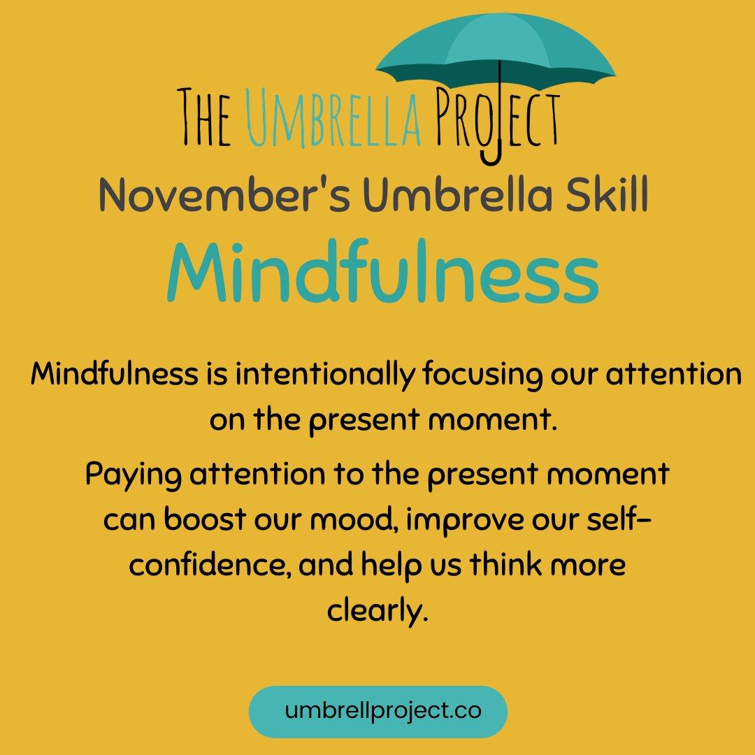 Practicing #Mindfulness can improve our immune system's ability to fight disease. It can actually increase brain size, specifically the parts responsible for #learning, #memory, and #empathy. ☂️