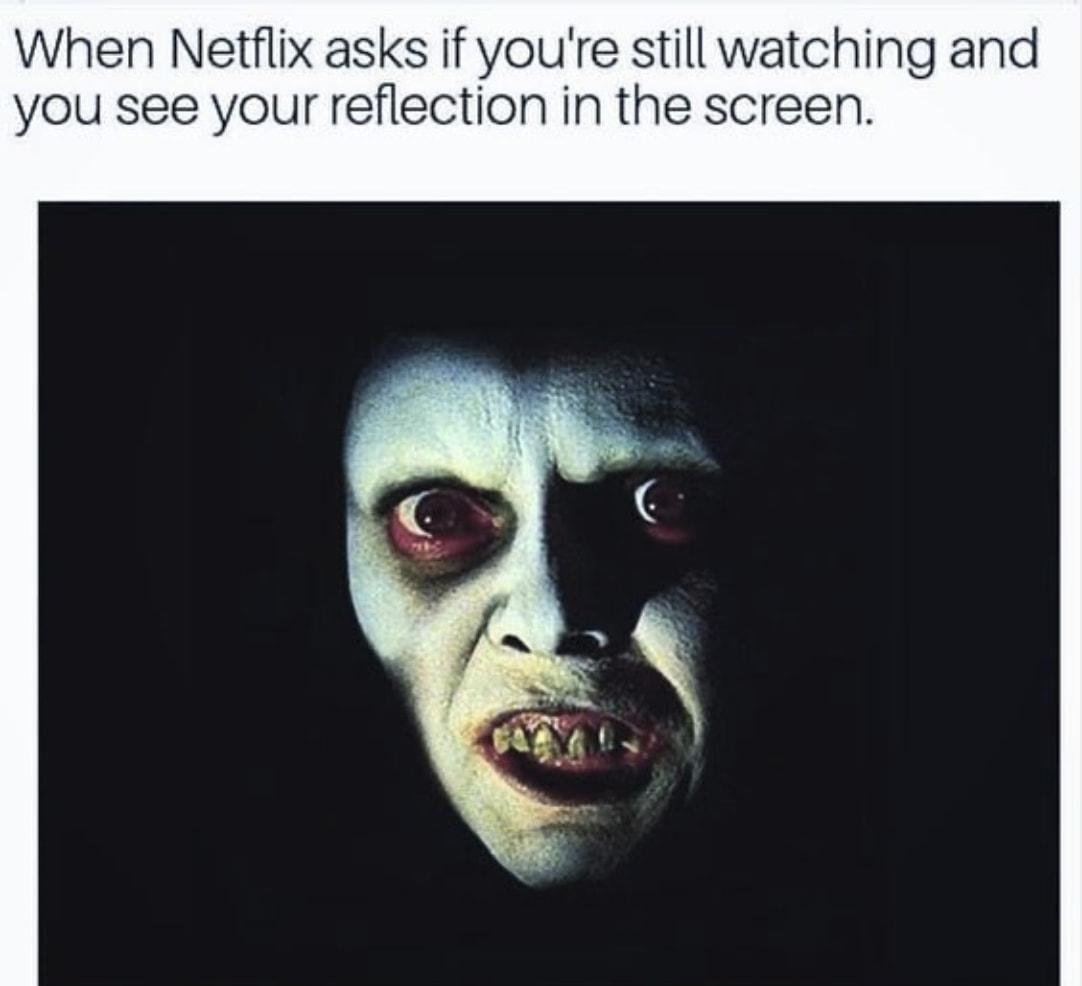 _JustGeek's tweet photo. More... content... more... snacks...🤣💀 

#halloween #happyhalloween #october #spooky #spookyseason #spookymemes #scary #creepy #horror #netflix #netflixmemes #streaming #bingewatch #bingewatching #bingewatched #bingewatchingnetflix #meme #memes https://t.co/xK6Ox2UeAj