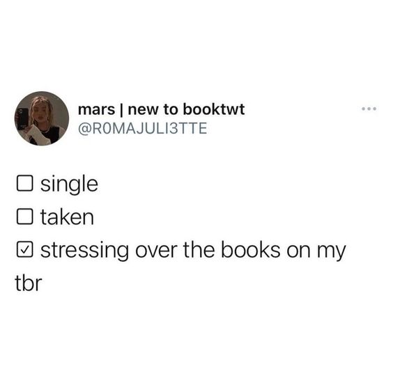 BookstrOfficial's tweet image. TBR management is a full-time relationship. 😅 

[🤪 Meme edited by Literary Lifestyle Company, Pinterest] 

#tbr #bookproblems