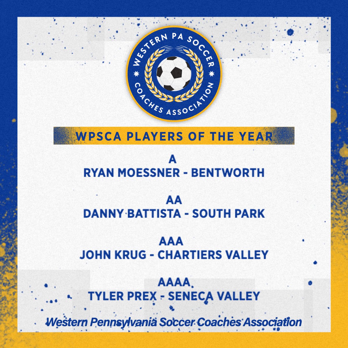 2024 WPSCA Players of the Year 👏