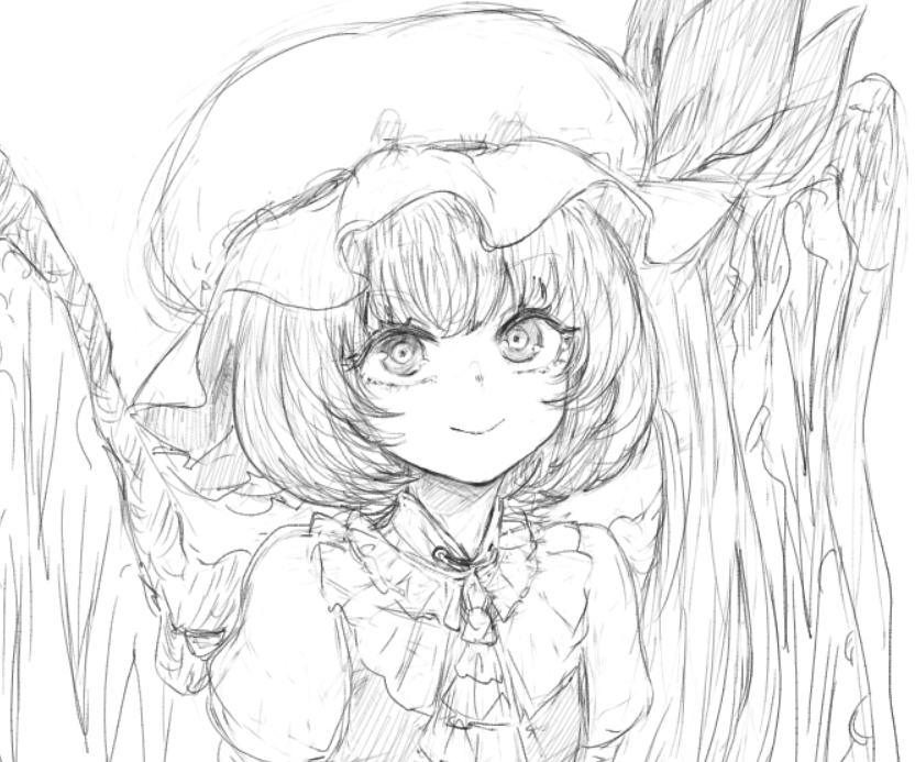 おめめパッチリとまつ毛が描きたかった