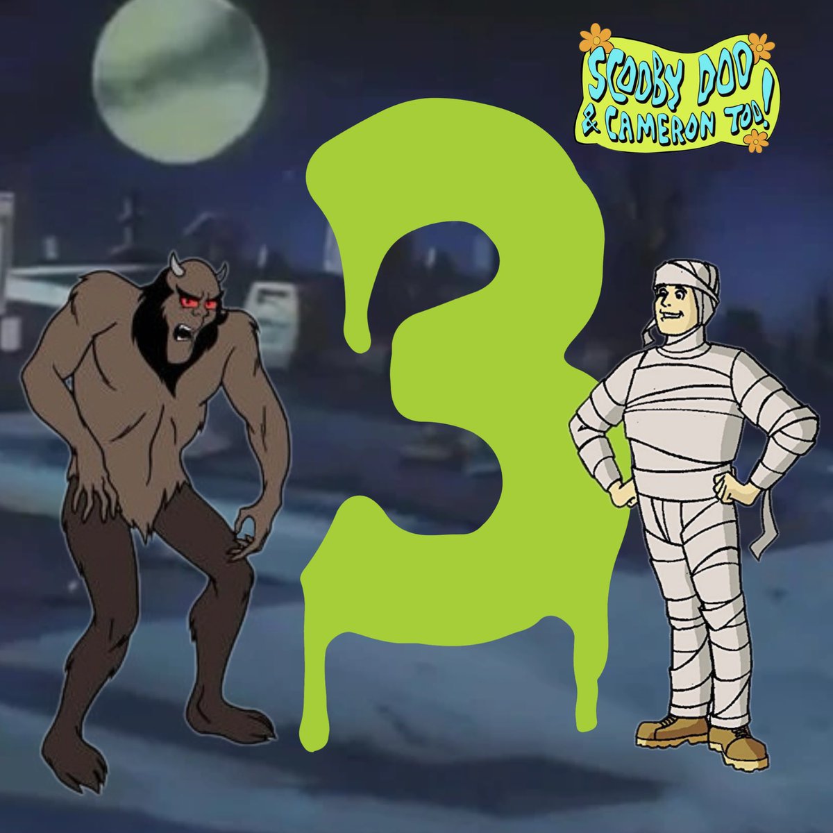 ScoobyandCam's tweet photo. Hold The Phone, Only 3 Days Until Halloween🧻
#ScoobyDoo #Fred #ShadowCreature #Scoobtober #Halloween #3Days #Spooky #Scary #Fun #October https://t.co/oM7FiqEIVo