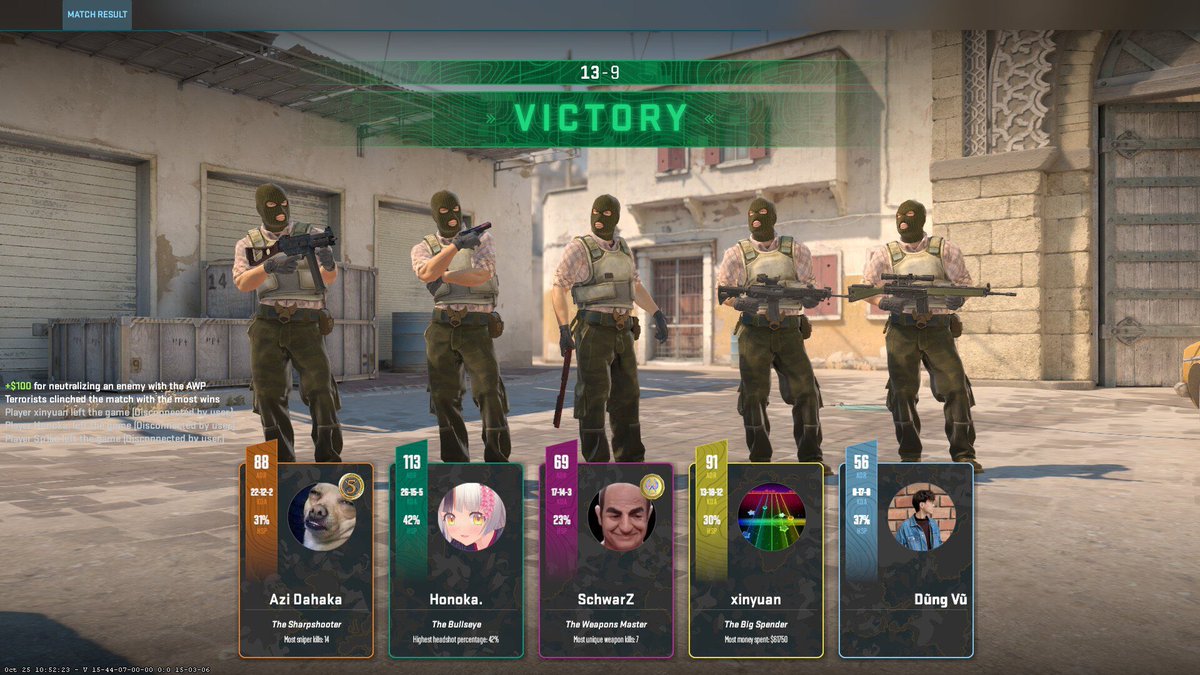 9astroboy9's tweet photo. Chinese are the best players i ever played with. But sometimes they just disconnect until its 3v5  to 2v5 😜
#counterstrike2
#CSGO https://t.co/JzF5yLrC8N