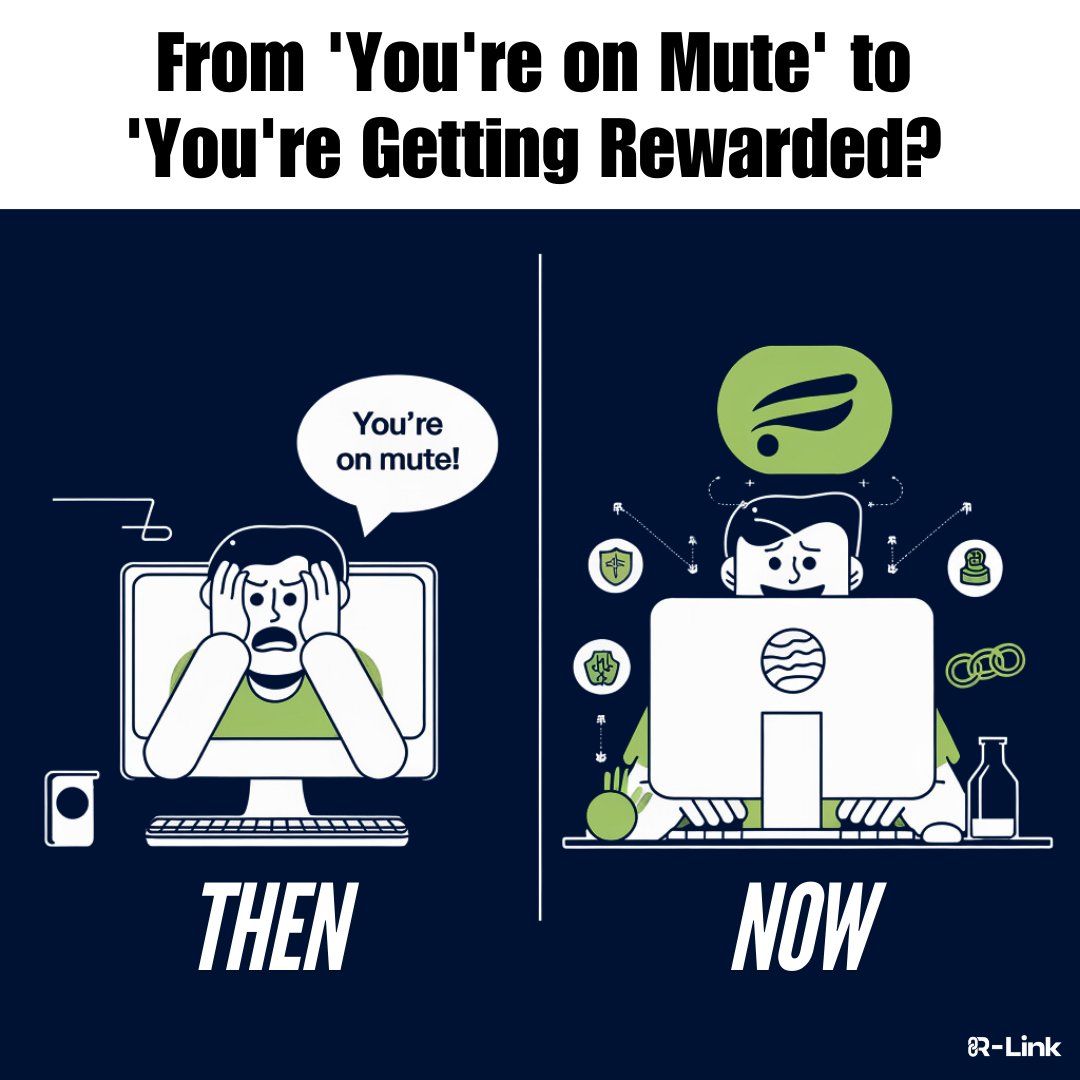 rlinkmeeting's tweet photo. Remember when 'You're on mute!' was the soundtrack of 2020? ๐ค Enter R-Link: where your meetings are secure, rewarding, and free from mute mishaps. #RLink #SecureMeetings https://t.co/TFLafT5waY
