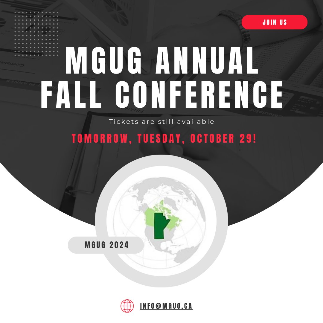 Manitoba GIS User Group (MGUG) (@manitobagis) on Twitter photo Our Annual Fall Conference is tomorrow! Join us for a day of networking, great presentations, prizes and more!
Tickets are still available, and you have three ways of purchasing!
Tickets by invoice are available upon request - drop us a line at info@mgug.ca
#MGUG2024 Our Annual Fall Conference is tomorrow! Join us for a day of networking, great presentations, prizes and more!
Tickets are still available, and you have three ways of purchasing!
Tickets by invoice are available upon request - drop us a line at info@mgug.ca
#MGUG2024