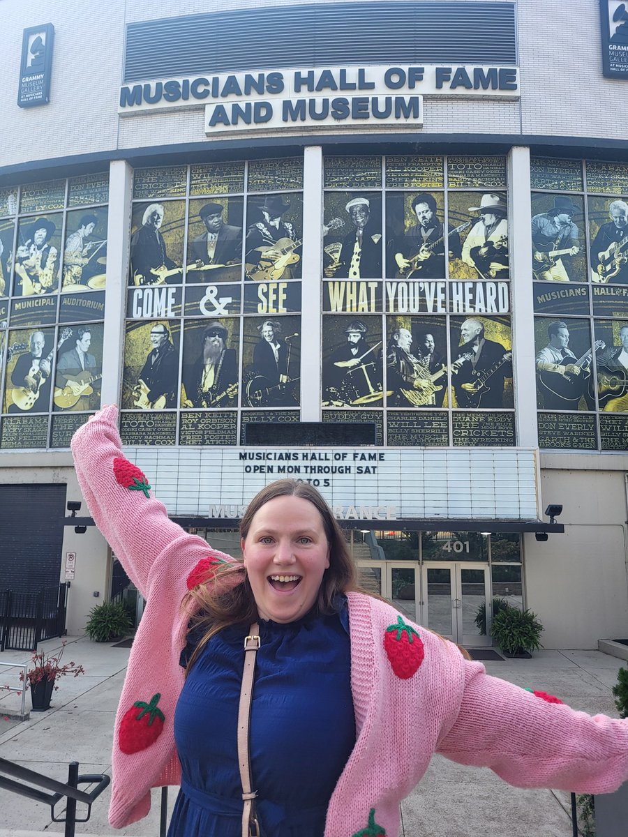 Checking out the Musicians Hall of Fame!