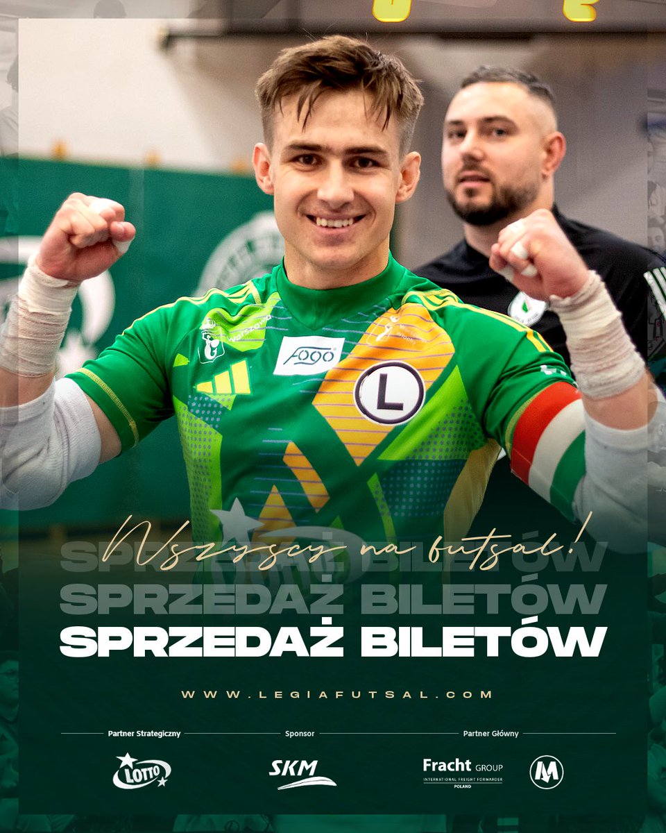 legiafutsal's tweet photo. 🔴⚪🟢 Idziemy po więcej 👊 Już w sobotę ruszamy po kolejne zwycięstwo 🔥 Musisz być razem z nami 🫵 #WierniBarwom #KibicujzLOTTO
🎫 Bilety na mecz z #RedDevilsChojnice ➡️ https://t.co/9WZPr2U5ia 📲 https://t.co/Q3awBDiZlf