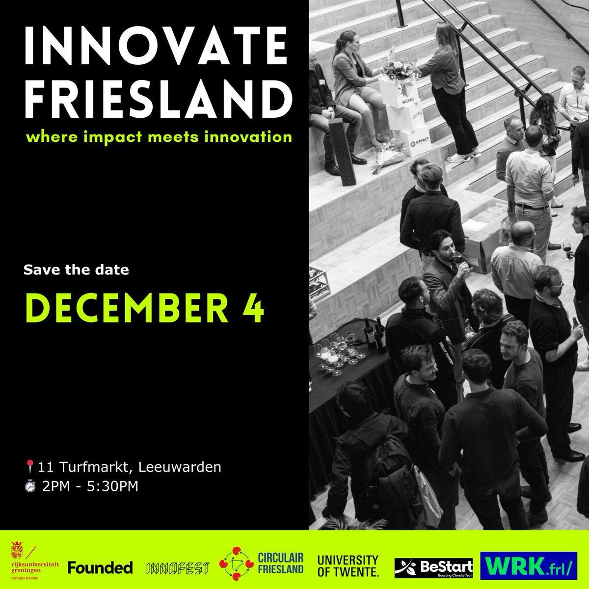 CampusFryslan's tweet photo. 𝗜𝗻𝗻𝗼𝘃𝗮𝘁𝗲 𝗙𝗿𝗶𝗲𝘀𝗹𝗮𝗻𝗱 𝗶𝘀 𝗰𝗼𝗺𝗶𝗻𝗴💡
📅 Date: 4 December
 📍Location: De Kanselarij, Turfmarkt 11, Leeuwarden

with a masterclass of UG's Emma Folmer.

𝗔𝗹𝗿𝗲𝗮𝗱𝘆 𝘂𝗽 𝗳𝗼𝗿 𝗶𝘁?
Register here for Innovate Friesland:
https://t.co/GDXXtrxOU7 https://t.co/nysifgJRpr