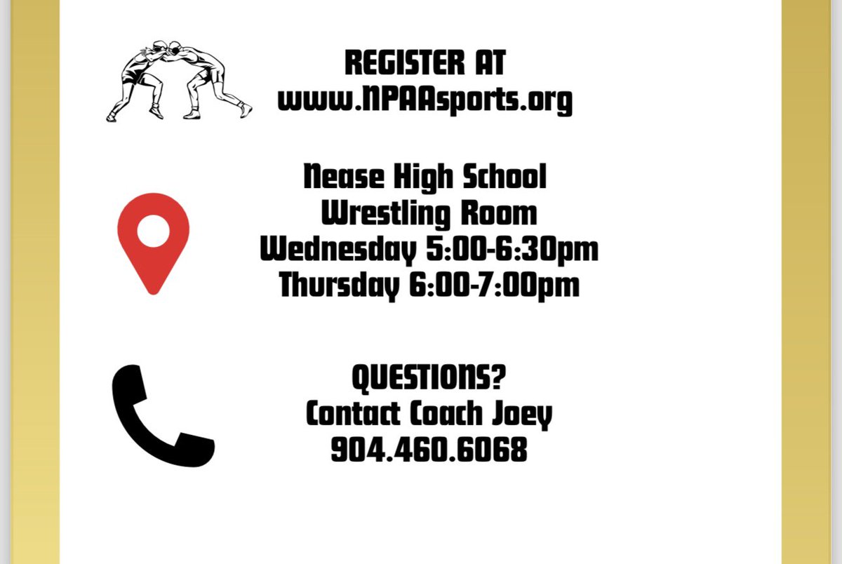 NPAA_Sports's tweet photo. NPAA Fall- Winter Wrestling Registration Now Open!!! https://t.co/Nk0CmKhzyx