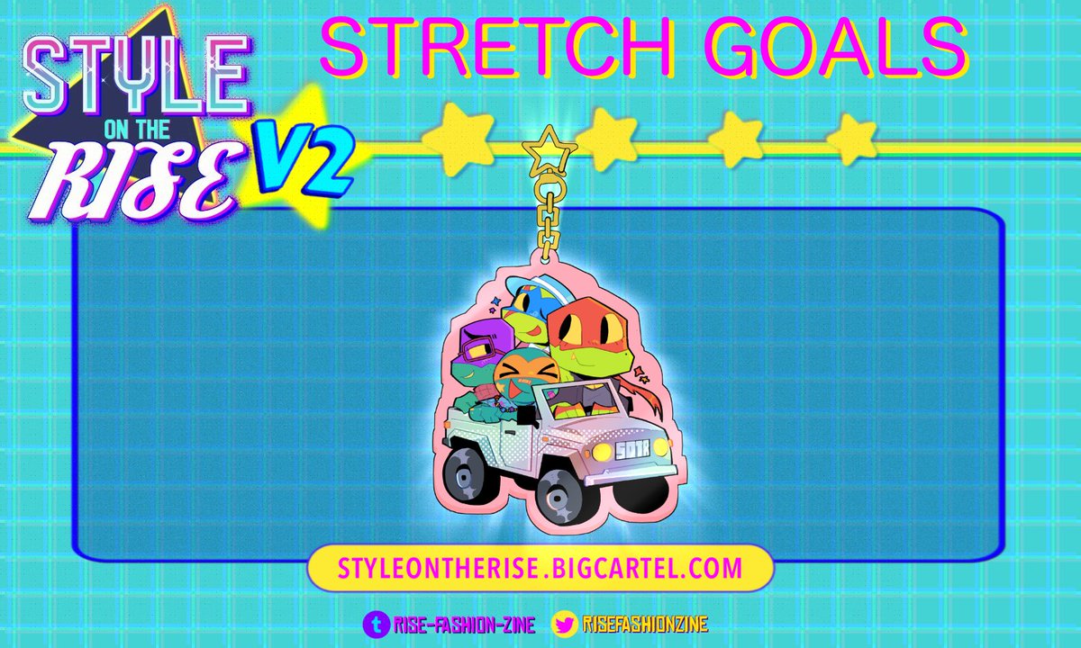 RiseFashionZine's tweet image. ⭐️Get in Turtles, we're going SHOPPING!

We're so happy to announce that we have reached 100+ orders, so we have unlocked a surprise Stretch Goal! This adorable acrylic charm made by @hylwicks !

Like the other Stretch Goals, this will be included in ALL bundles! ⭐️
