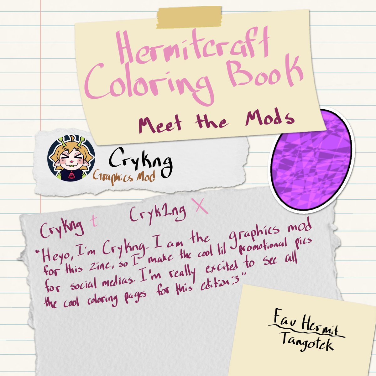 HermitColoringB's tweet photo. Meet Crykng, our Graphics mod!!
@cryk1ng https://t.co/br4sQvdhBN