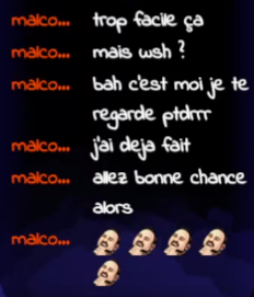 Snif snif, je connais cette odeur... Mais oui ! C'est celle des mascus qui supportent pas qu'une speedrunneuse joue mieux qu'eux !