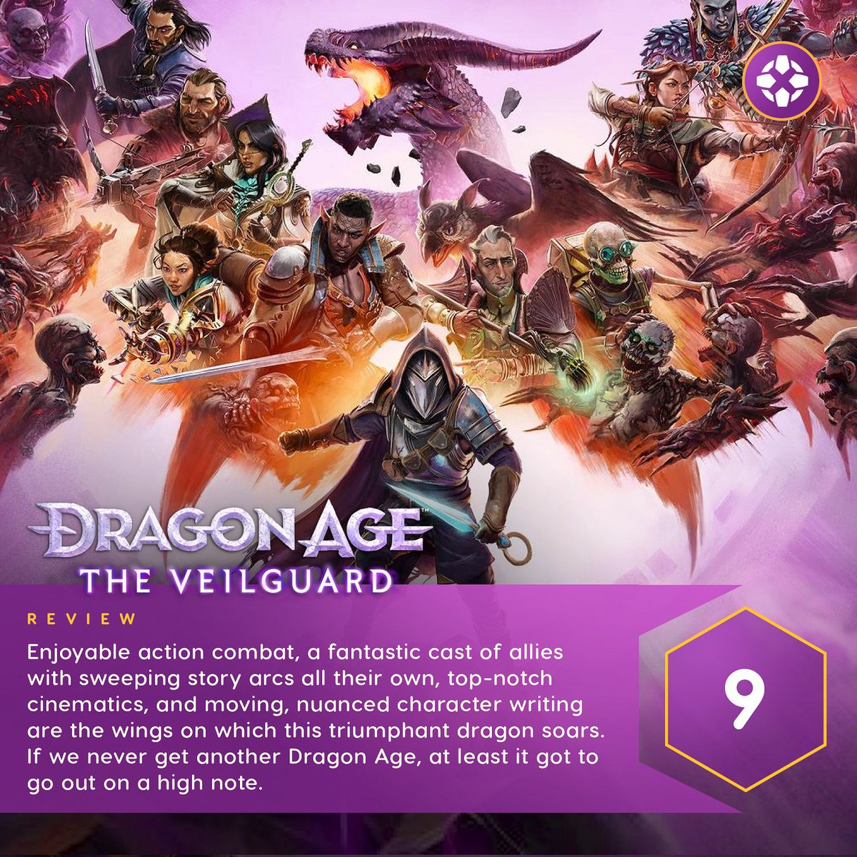 If we never get another Dragon Age, at least it got to go out on a high note with Dragon Age: The Veilguard.

Our review: bit.ly/48njer8