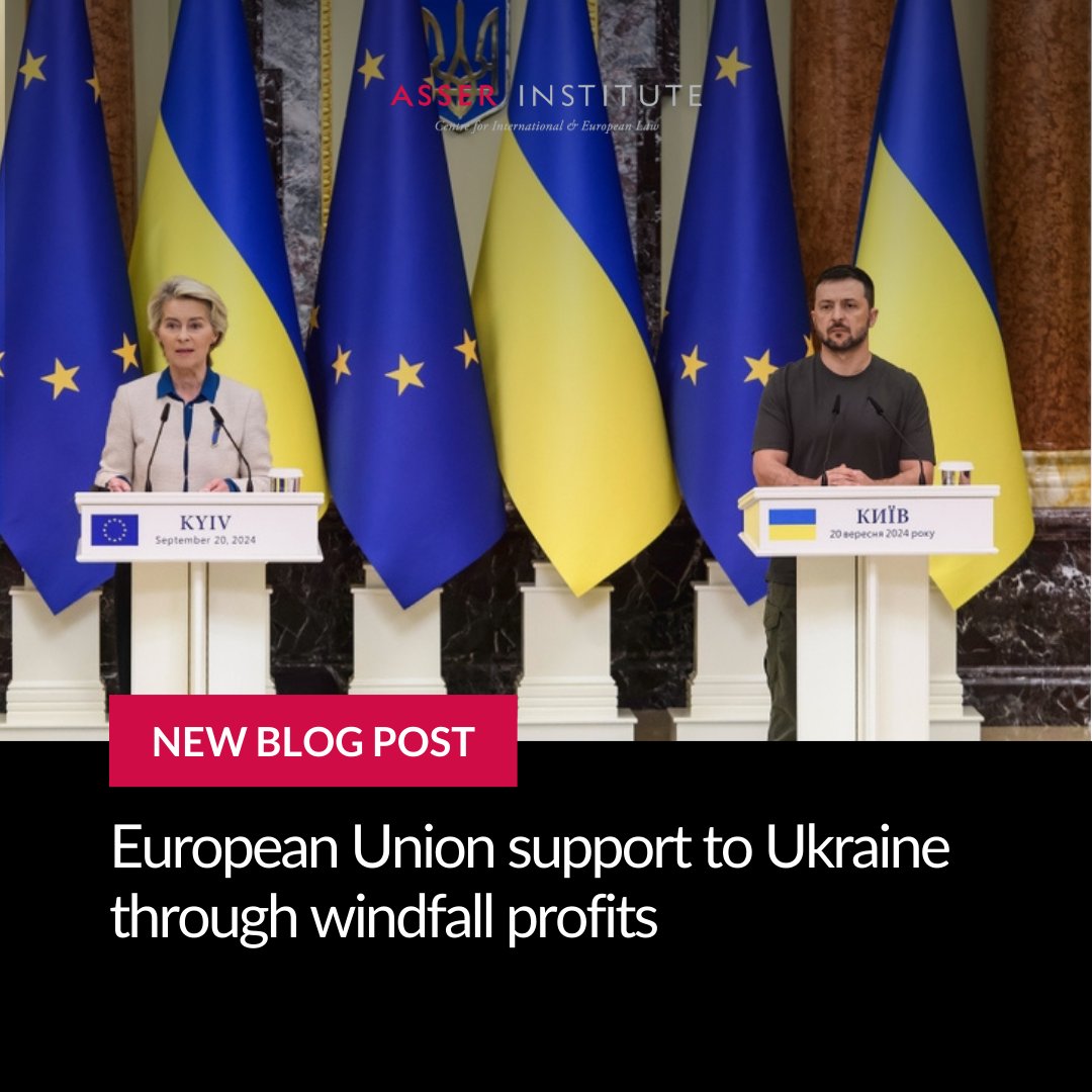 T.M.C. Asser Instituut (@tmcasser) on Twitter photo 💡Can the EU's windfall profits support Ukraine's war victims? Explore this in a new blog post by our researchers James Patrick Sexton and Victoria Kerr.
🔗 Read more: bit.ly/4f290ik
#InternationalLaw #Geopolitics #Sanctions #RD4U
<a href="/RD4U_claims/">Register of Damage for Ukraine (RD4U)</a> 💡Can the EU's windfall profits support Ukraine's war victims? Explore this in a new blog post by our researchers James Patrick Sexton and Victoria Kerr.
🔗 Read more: bit.ly/4f290ik
#InternationalLaw #Geopolitics #Sanctions #RD4U
<a href="/RD4U_claims/">Register of Damage for Ukraine (RD4U)</a>