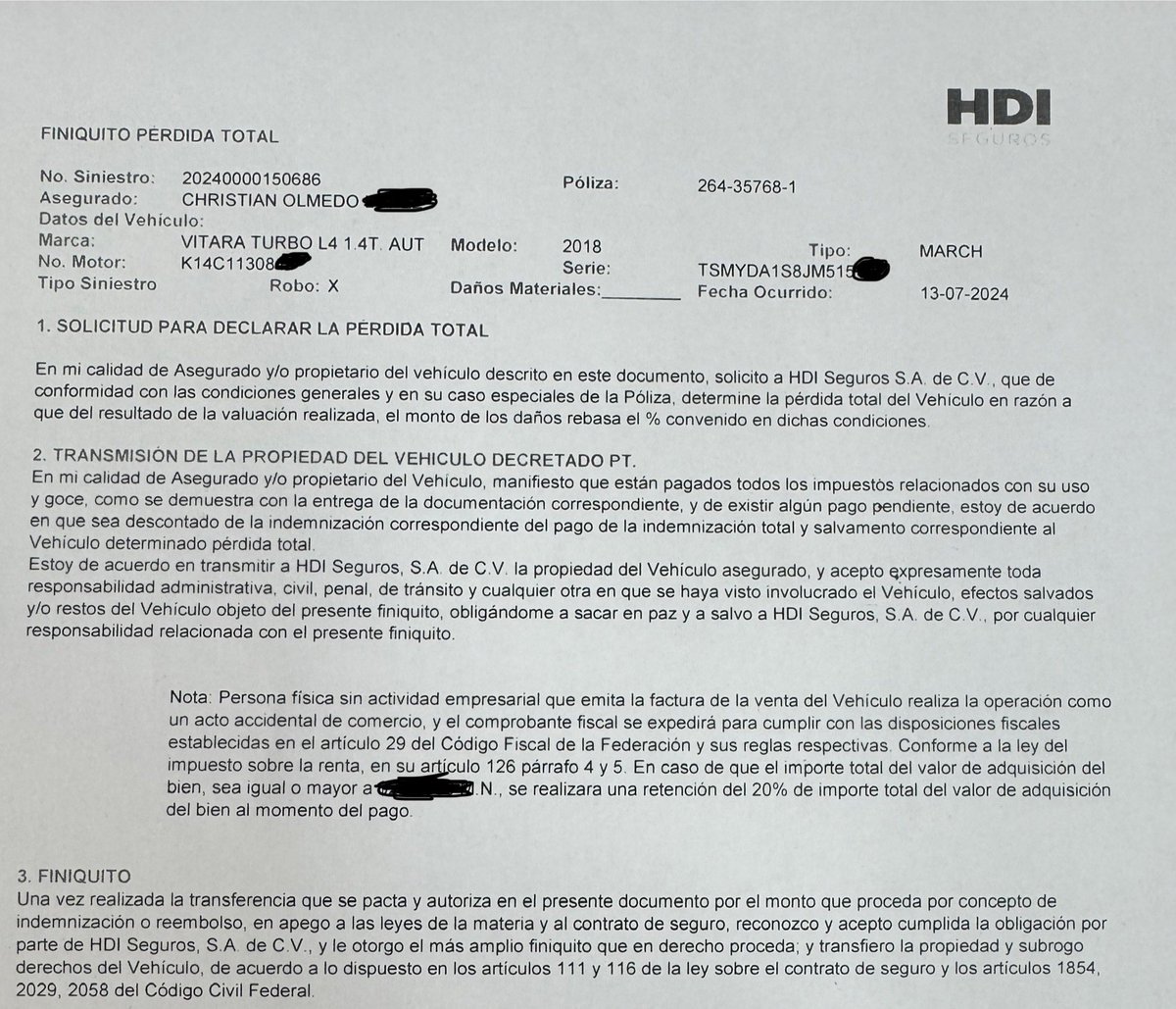 deuxstudio7's tweet photo. Un seguro no es contratar el más accesible, si no el más confiable.

@HDISegurosMex haber hasta cuándo podrán tener mi pago de mi unidad; al día de hoy ya 105 días, faltan aún más?
@CondusefMX 
@AtencionProfeco 
@Profeco 
@AztecaNoticiaGT 
@Trafico_ZMG https://t.co/dQ9hI7QQJQ