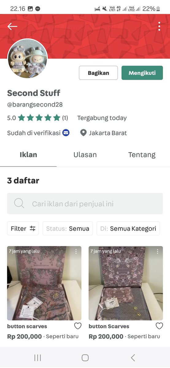 ffthmonth's tweet photo. @EllinOfficial ya allah kakk turut sedih :(
mau nambahin akun carousell baru rena lagi https://t.co/eN5o0TNjZ2