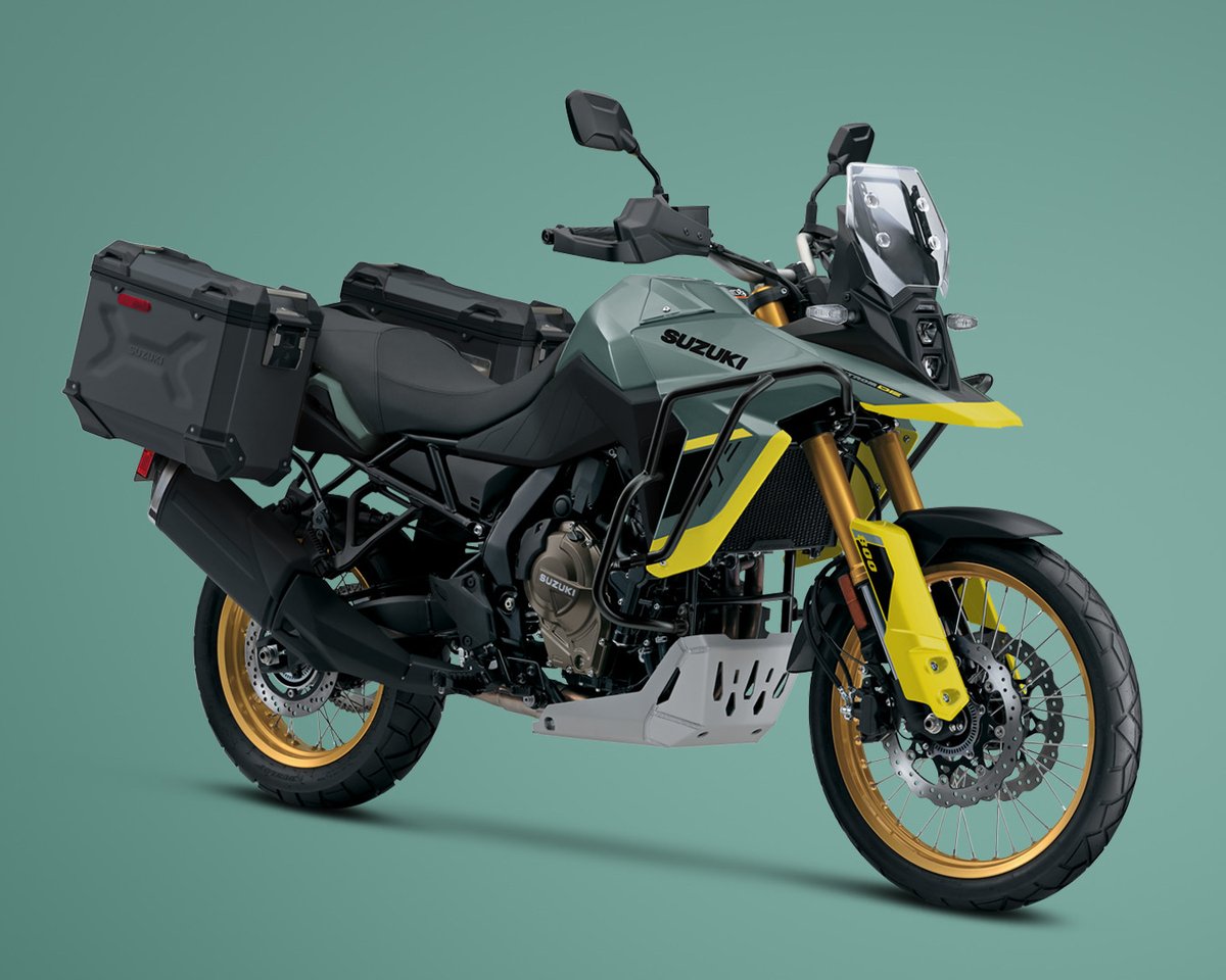 suzukicycles's tweet image. Explore the world on the Suzuki V-STROM 800DE Adventure! 

The 2024 Suzuki V-STROM 800DE Adventure brings travel-anywhere ability to the mid-size Adventure category.

SuzukiCycles.com

#Suzuki #SuzukiCycles #VSTROM